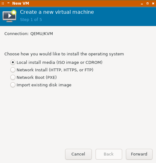 Kernel Virtual Machine: étape 3 sur 8