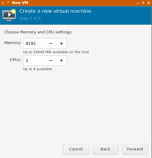 Kernel Virtual Machine: étape 5 sur 8