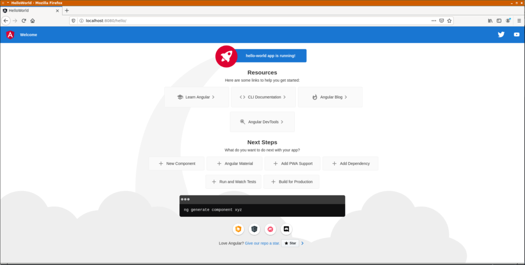 Hello world fonctionne dans TomEE