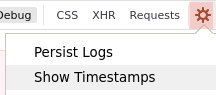 Console Javascript: activer les timestamps