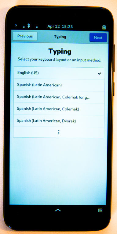 Pinephone: Choix du clavier