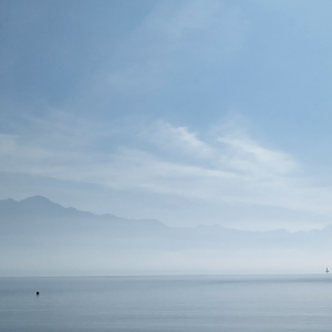 Vue sur le lac Léman (Lausanne, Vaud, Suisse) (21.10.2024)