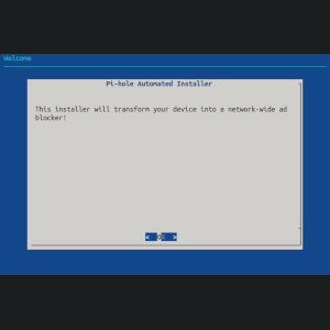 Début de l'installation